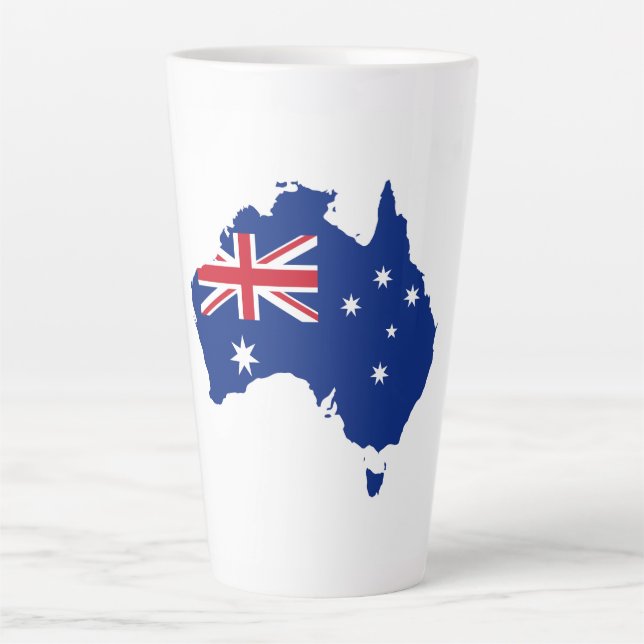 Australia flag latte mug (Front)