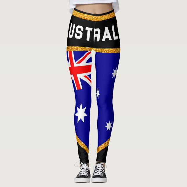 Australia Flag Leggings (Front)