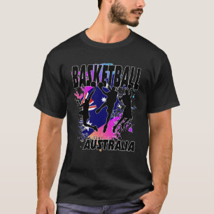 Australia Flag Love Playing Basketball T-Shirt