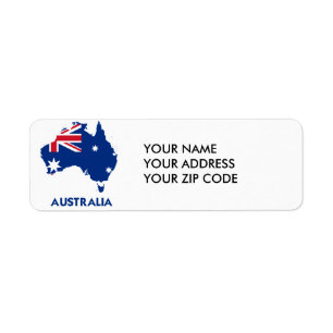 AUSTRALIA FLAG MAP