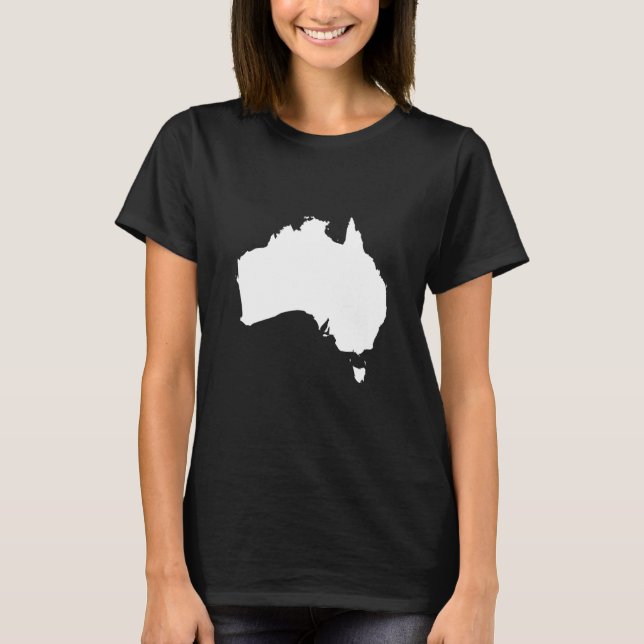 Australia Flag Map - Australia T-Shirt (Front)
