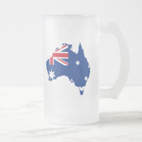 australia flag map