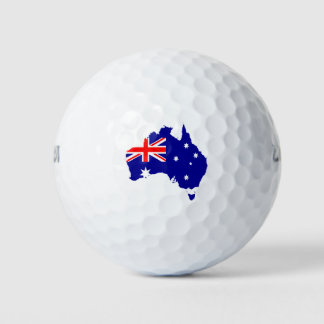 Australia Flag Map Golf Balls