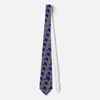 Australia flag map tie