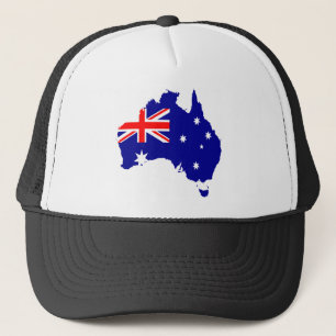 Australia Flag Map Trucker Hat