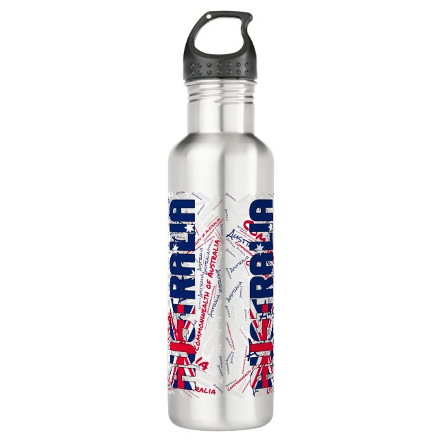 Australia Flag Patriotic 710 Ml Water Bottle (Front)