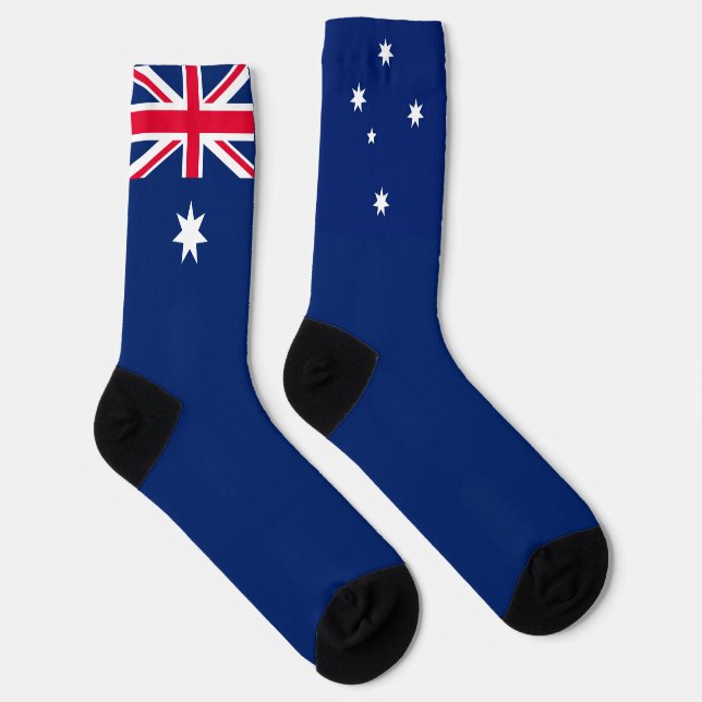 Australia Flag Patriotic Australian National Pride Socks (Right)