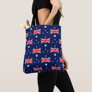 Australia flag pattern tote bag