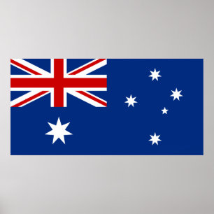 Australia flag poster