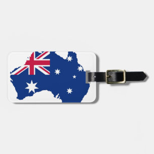 Australia Flag Style Design Luggage Tag