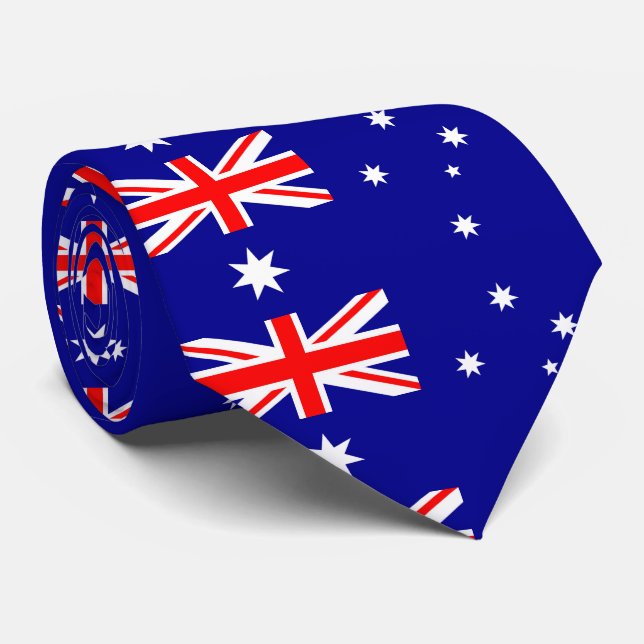 Australia Flag Tie (Rolled)