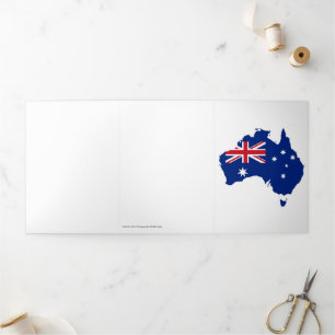 Australia flag Tri-Fold card