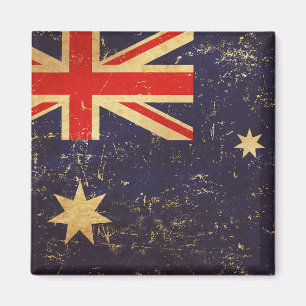 Australia Flag Vintage Design Magnet
