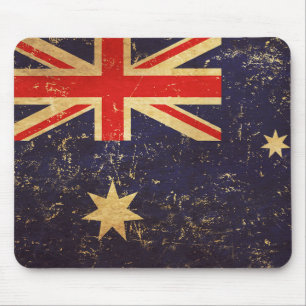 Australia Flag Vintage Design Mouse Mat