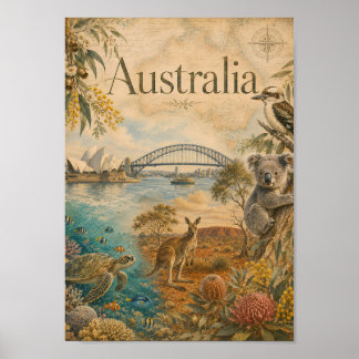 Australia for lovers of Australia Poster