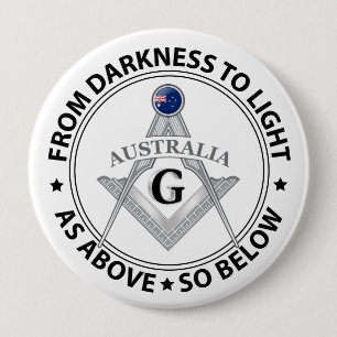 Australia freemasonry sign 10 cm round badge