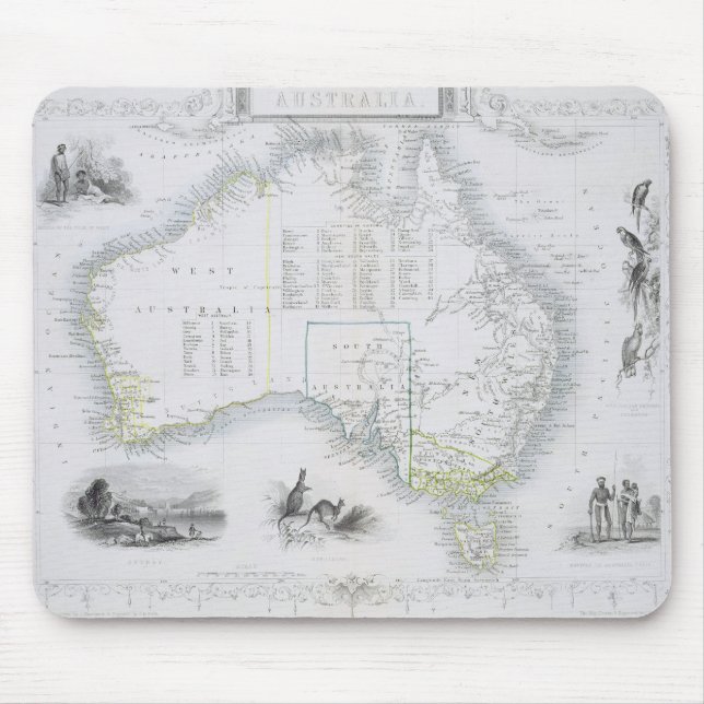 Australia, from a Series of World Maps published b Mouse Mat (Front)