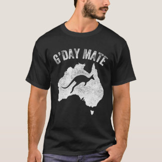 Australia G Day Mate   Kangaroo Australian Symbol T-Shirt