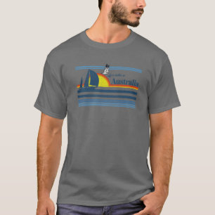 Australia Gift Beach Retro Vintage 70S 80S Sunset T-Shirt