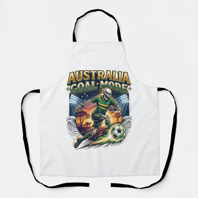 Australia Goal Mode Skeleton Striker Nations Stree Apron (Front)