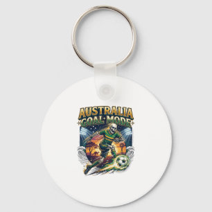 Australia Goal Mode Skeleton Striker Nations Stree Key Ring