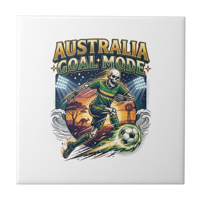 Australia Goal Mode Skeleton Striker Nations Stree Tile (Front)