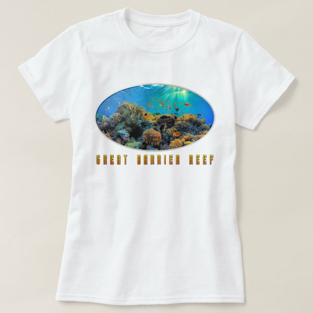 Australia Great Barrier Reef stylised T-Shirt (Design Front)