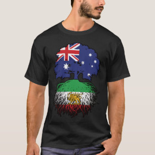 Australia Grown Iranian Roots Lion and Sun T-Shirt