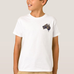 Australia Hand Drawn Decorative Doodle Map T-Shirt