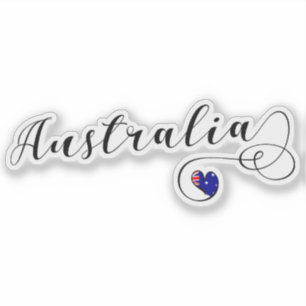 Australia Heart Flag