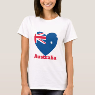 Australia Heart Flag T-Shirt