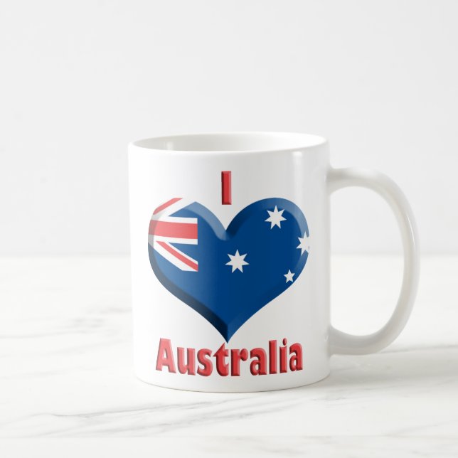 Australia Heart Mug (Right)