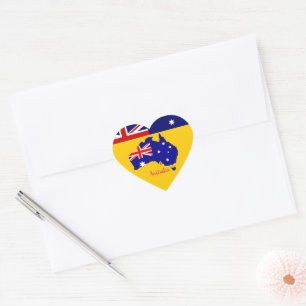 Australia Heart Sticker