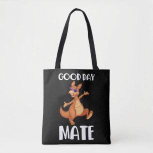 Australia Kangaroo Animal Australian Flag Aussie Tote Bag