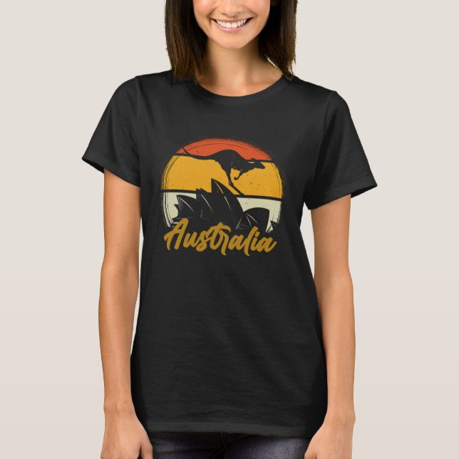 Australia Kangaroo Aussie Men Women Kids T-Shirt (Front)