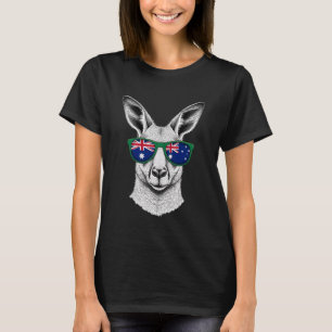 Australia Kangaroo Australian Flag 5 T-Shirt