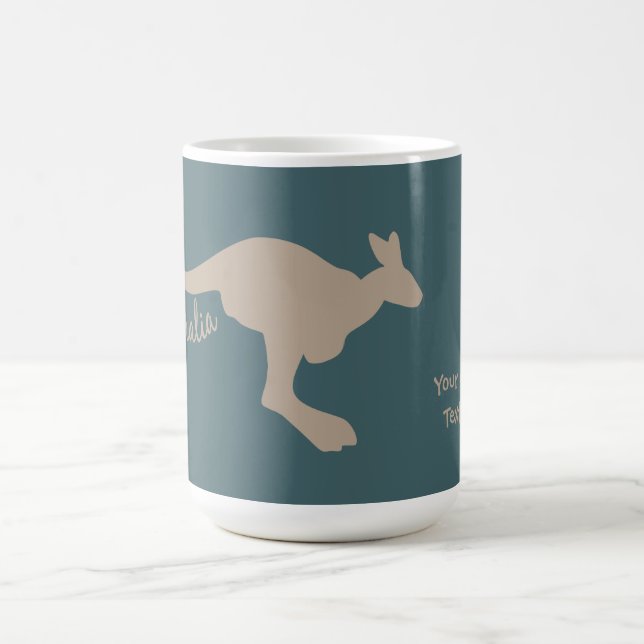 Australia Kangaroo custom mugs (Center)