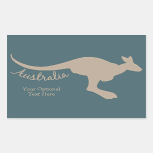 Australia Kangaroo custom stickers