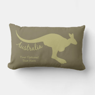Australia Kangaroo custom text & colour pillows