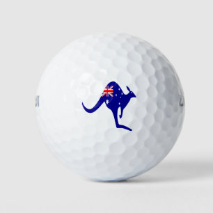 Australia Kangaroo Flag Golf Balls