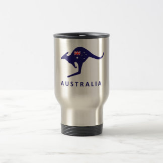AUSTRALIA KANGAROO FLAG TRAVEL MUG