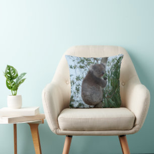 Australia Kangaroo Island Cute Koala in a Tree Cushion