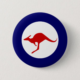 Australia kangaroo military aviation roundel 6 cm round badge