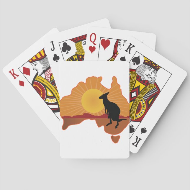 Australia Kangaroo Playing Cards (Back)