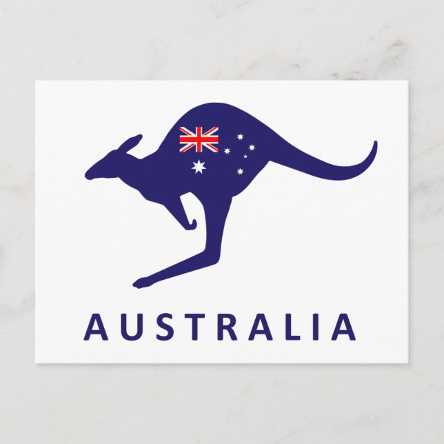 AUSTRALIA KANGAROO POST CARD (Front)