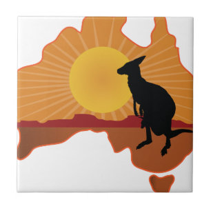 Australia Kangaroo Tile