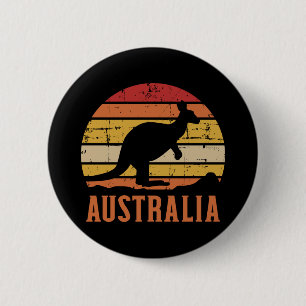 Australia kangaroo vintage 6 cm round badge