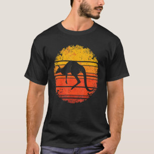 Australia Kangaroo Zoo Animal Aussie Retro Kangar T-Shirt
