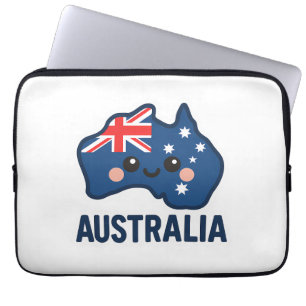 Australia Kawaii Fusion – Bold & Adorable Laptop Sleeve