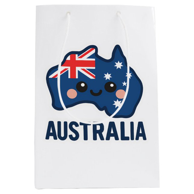 Australia Kawaii Fusion – Bold & Adorable Medium Gift Bag (Front)